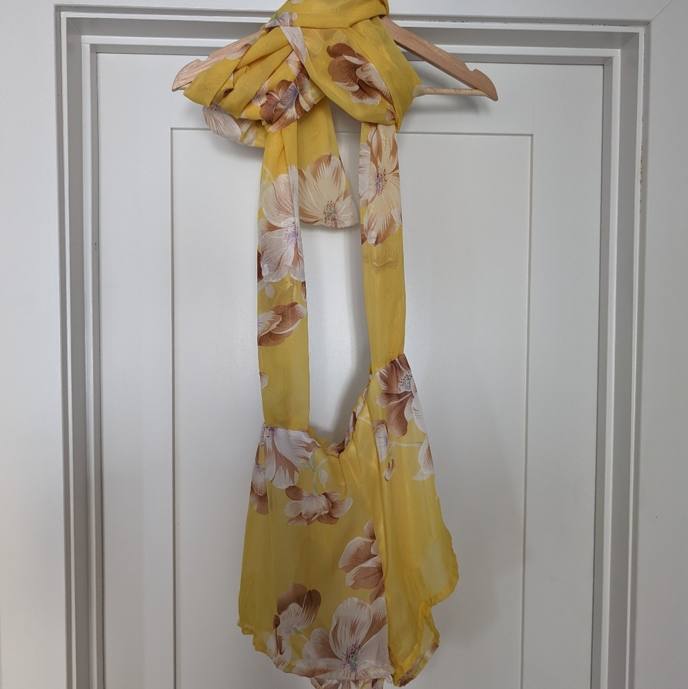 Gorgeous Yellow Floral Criss Cross Romper